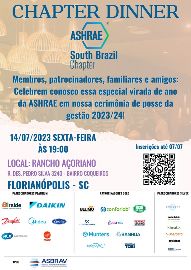 ASBRAV convida associados para o Jantar de Posse da gestão 2023-2024 ASBRAV convida associados para o Jantar de Posse da gestão 2023-2024